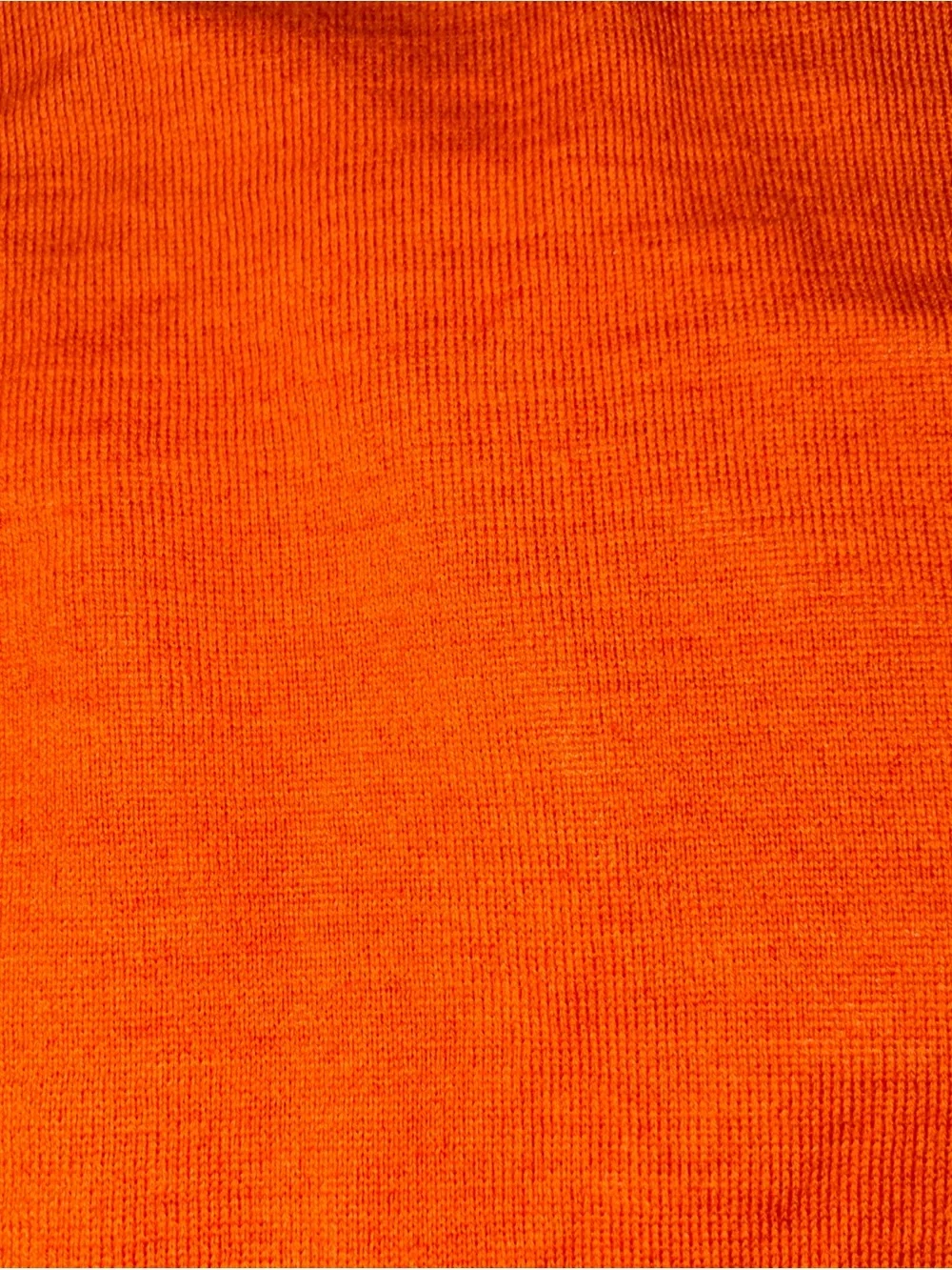 Brooks Brothers Men L Orange Merino Wool Acrylic Lined Wind Sweater 1/4 Zip Golf